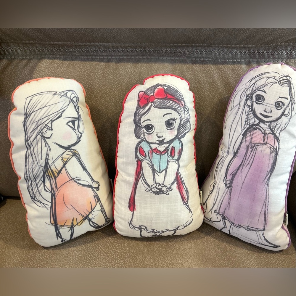 Disney Animators' Collection Princess Petite Throw Accent Pillows, Set of Three